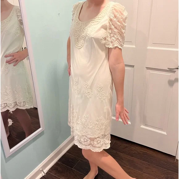 Rabbit Rabbit Rabbit Dresses | Rabbit Rabbit Rabbit Great Gatsby Lace Dress 6 | Color: Cream | Size: 6 | Tiny_House_Life's Closet